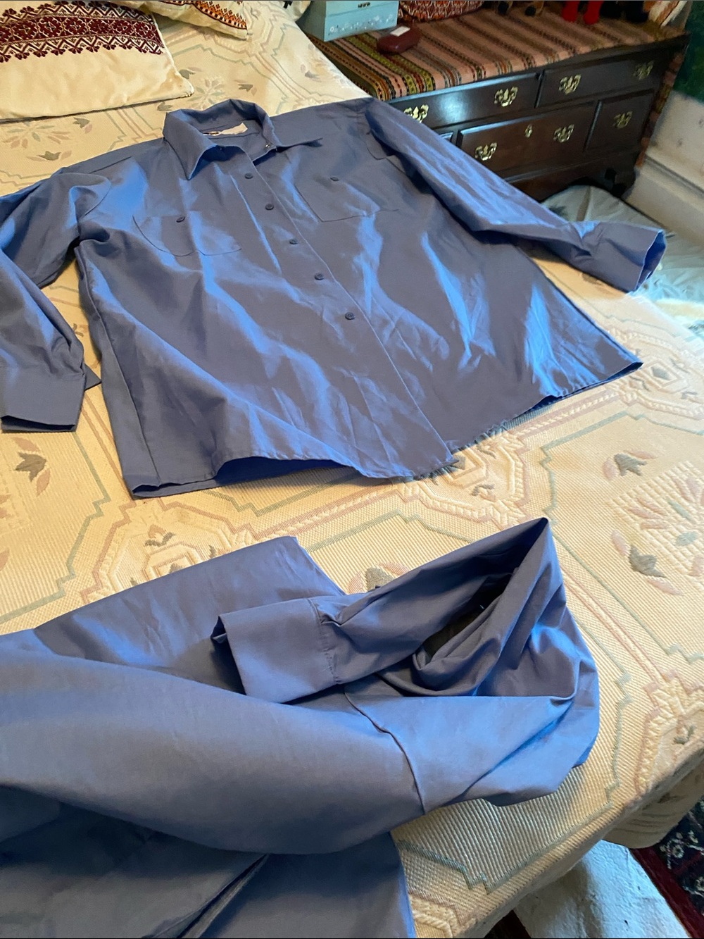 Men's Long-Sleeve Dress Shirt in Light Blue